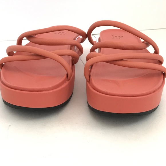 A NEW DAY Platform Heel Sandals Dory Strappy Sandals Orange Women’s Size 7 - Picture 9 of 16